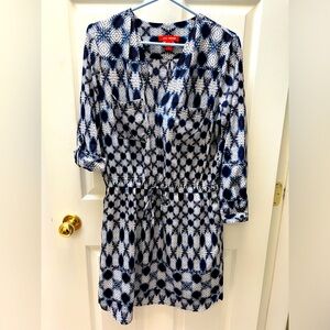 Joe Fresh, geometric pattern dress. Size M.